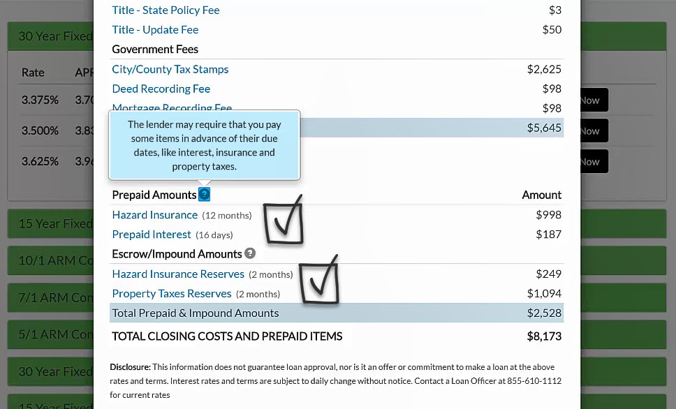Prepaid Items & Mortgage Escrow Account, How Much Do They Cost?